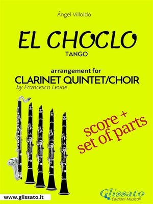 cover image of El Choclo--Clarinet quintet/choir score & parts